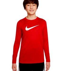 Boys Nike Dri Fit Legend Long Sleeve Tee Shirt